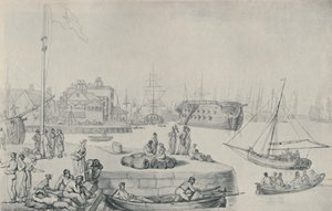 Le Quai, Docks de Blackwall, 1810, 1920 - Thomas Rowlandson