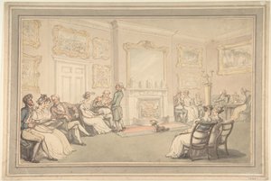 La réception - Thomas Rowlandson