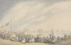 Le retour de la flotte à Great Yarmouth après la défaite des Hollandais en 1797, c.1797