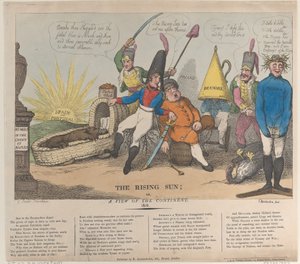 Le soleil levant, ou, Une vue du continent, 28 août 1810 - Thomas Rowlandson