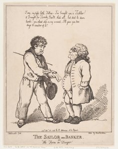 Le marin et le banquier, ou la firme en danger, 28 octobre 1799 - Thomas Rowlandson