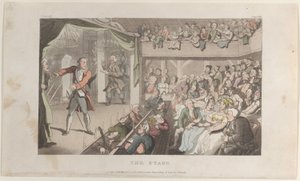 La scène. George Primrose en Horatio, du Vicaire de Wakefield, 1er mai 1817 - Thomas Rowlandson