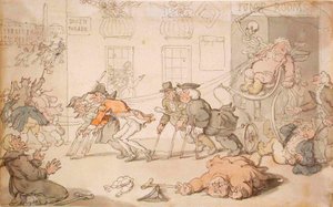 La scène de la mort - Thomas Rowlandson