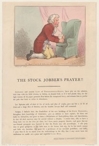 La prière du boursicoteur - Thomas Rowlandson