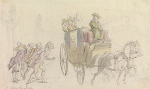Le Vicaire de Wakefield : Assistance à un noble - Thomas Rowlandson