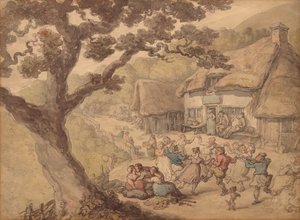 La danse du village - Thomas Rowlandson