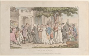 Les mariages, du Vicaire de Wakefield, 1er mai 1817 - Thomas Rowlandson