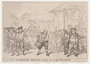 Le déserteur de Westminster expulsé du régiment, 18 mai 1784 - Thomas Rowlandson