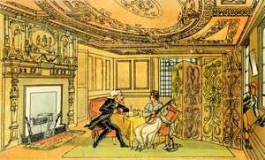 La visite du Dr Syntax à la veuve Hopeful - Thomas Rowlandson
