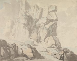 Le château de Tintagel - Thomas Rowlandson