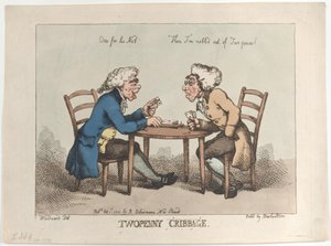 Twopenny Cribbage, [1er octobre 1799], réédité en 1810