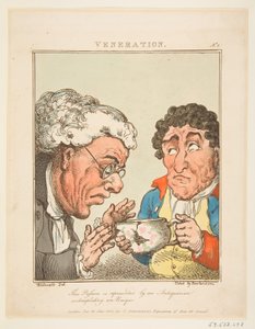 Vénération Le Brun Travesti, ou Caricatures des Passions, 21 janvier 1800 - Thomas Rowlandson