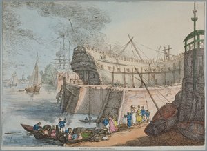 Vue du quai de Brunswick - Thomas Rowlandson