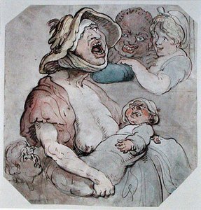 Nourrice interrompue - Thomas Rowlandson