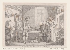 Jeune Adams catéchisé par le pasteur Adams, des Aventures de Joseph Andrews, et son fr..., 1792 - Thomas Rowlandson