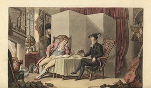 Jeune homme dans sa chambre à l