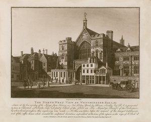 Vue nord-ouest de Westminster Hall - Thomas Sandby