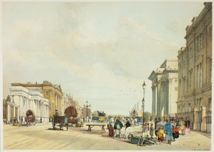 Hyde Park Corner, planche quinze de Vues originales de Londres telle qu