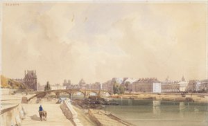 Le Pont-Royal en 1833 - Thomas Shotter Boys