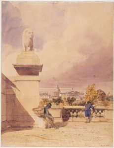Le pont de la Concorde et la Chambre des Députés, vue prise de la terrasse des Tuileries - Thomas Shotter Boys