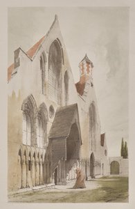 Architecture pittoresque à Paris, Gand, Anvers, Rouen : Hospice des Vieillards, Gand, Belgique - Thomas Shotter Boys