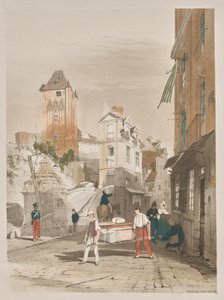 Architecture pittoresque à Paris, Gand, Anvers, Rouen : Tour de Remy, Dieppe, France - Thomas Shotter Boys