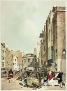 Temple Bar de The Strand, planche 22 de Vues originales de Londres telles qu