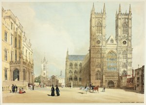 Abbaye de Westminster, Hôpital et Compagnie, planche sept de Vues Originales de Londres telles qu