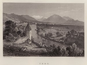 Thun (lithographie en couleur) - Thomas Sidney (after) Cooper