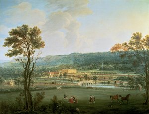 Vue de Chatsworth depuis le sud-ouest - Thomas Smith of Derby