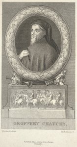 Geoffrey Chaucer, gravé par John Henry Robinson - Thomas Stothard
