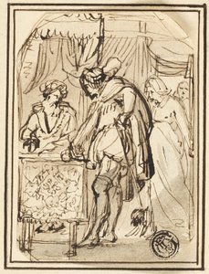Jeune homme à la table du scribe - Thomas Stothard