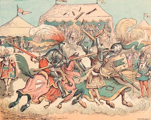 Un tournoi au Moyen Âge, vers 1884 - Thomas Strong Seccombe