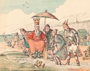 Canute et ses Courtisans, vers 1884