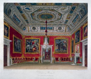 Vue intérieure du salon de Buckingham House, Westminster, Londres - Thomas Sutherland