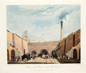 Entrée du chemin de fer à Edge Hill, Liverpool, 1831 - Thomas Talbot Bury