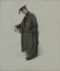 Bachelier en droit, gravé par J. Agar, publié dans 
