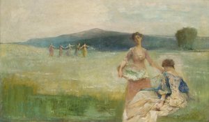 Printemps, 1890 - Thomas Wilmer Dewing