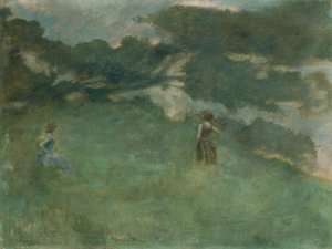 Le Grive solitaire - Thomas Wilmer Dewing
