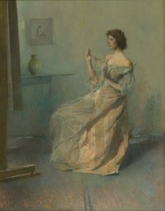 Le Collier, vers 1907 - Thomas Wilmer Dewing