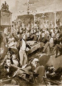 Sir Robert Peel à la Chambre, illustration de 