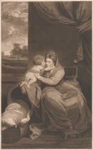 Elizabeth Lady Melbourne avec son fils, l