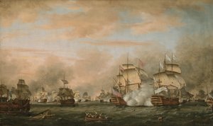 La Bataille des Saintes, 9-12 avril 1782 - Thomas Whitcombe
