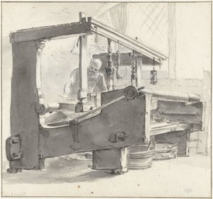 Un tisserand au travail - Thomas Wijck