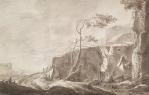 Paysage rocheux avec un ruisseau