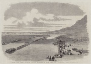 Revue des troupes et volontaires de Sa Majesté au Cap par le prince Alfred