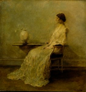 La dame en blanc (n° 2) - Thomas Wilmer Dewing