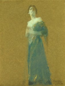 Femme en bleu