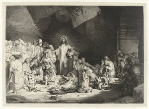 Christ prêchant (La Gravure des Cent Florins)