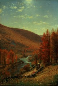 Une route à travers Belvedere, Vermont - Thomas Worthington Whittredge